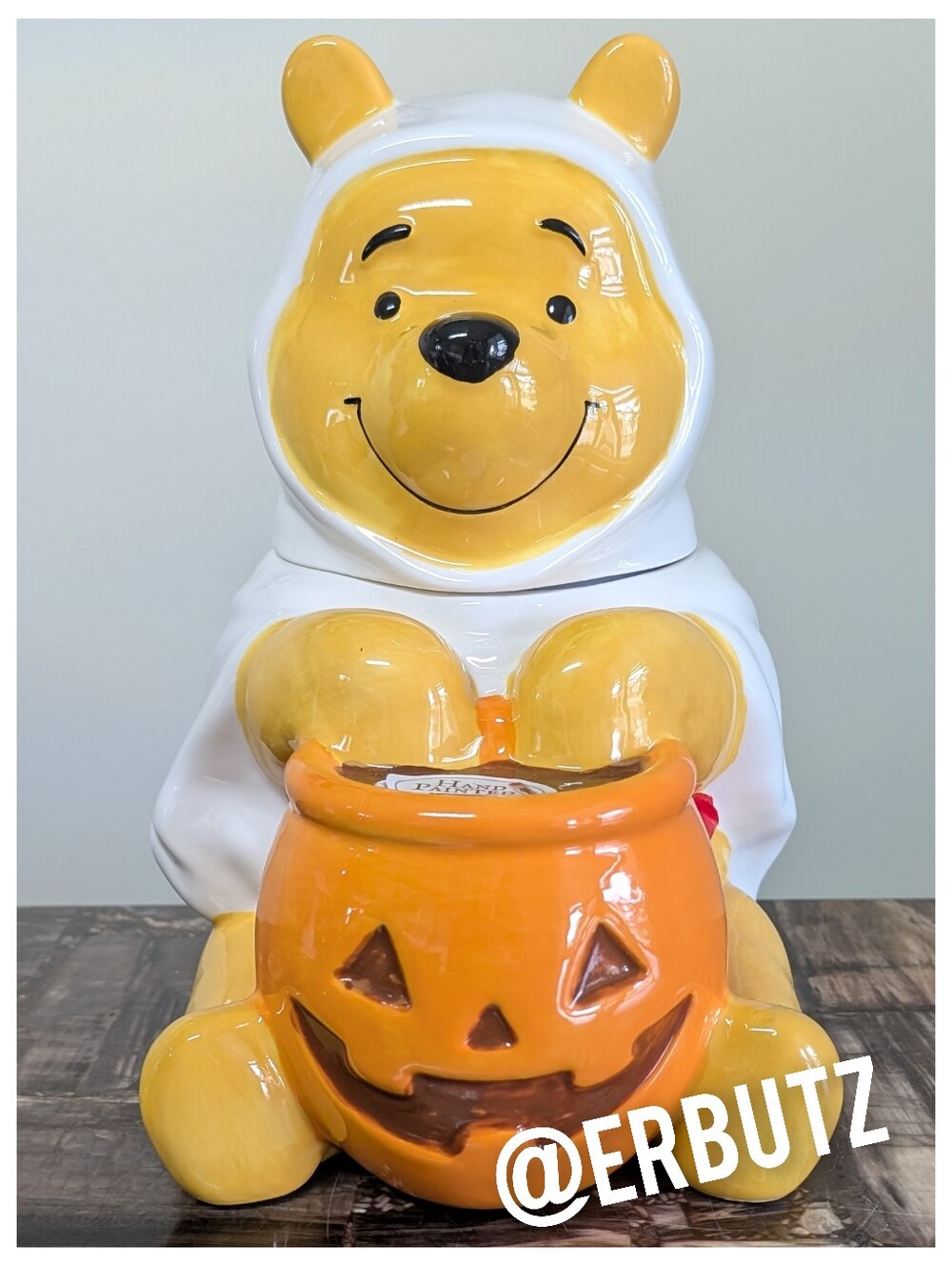 Disney XL Sculpted Ghostly Winnie the Pooh Halloween Costume Canister 👻